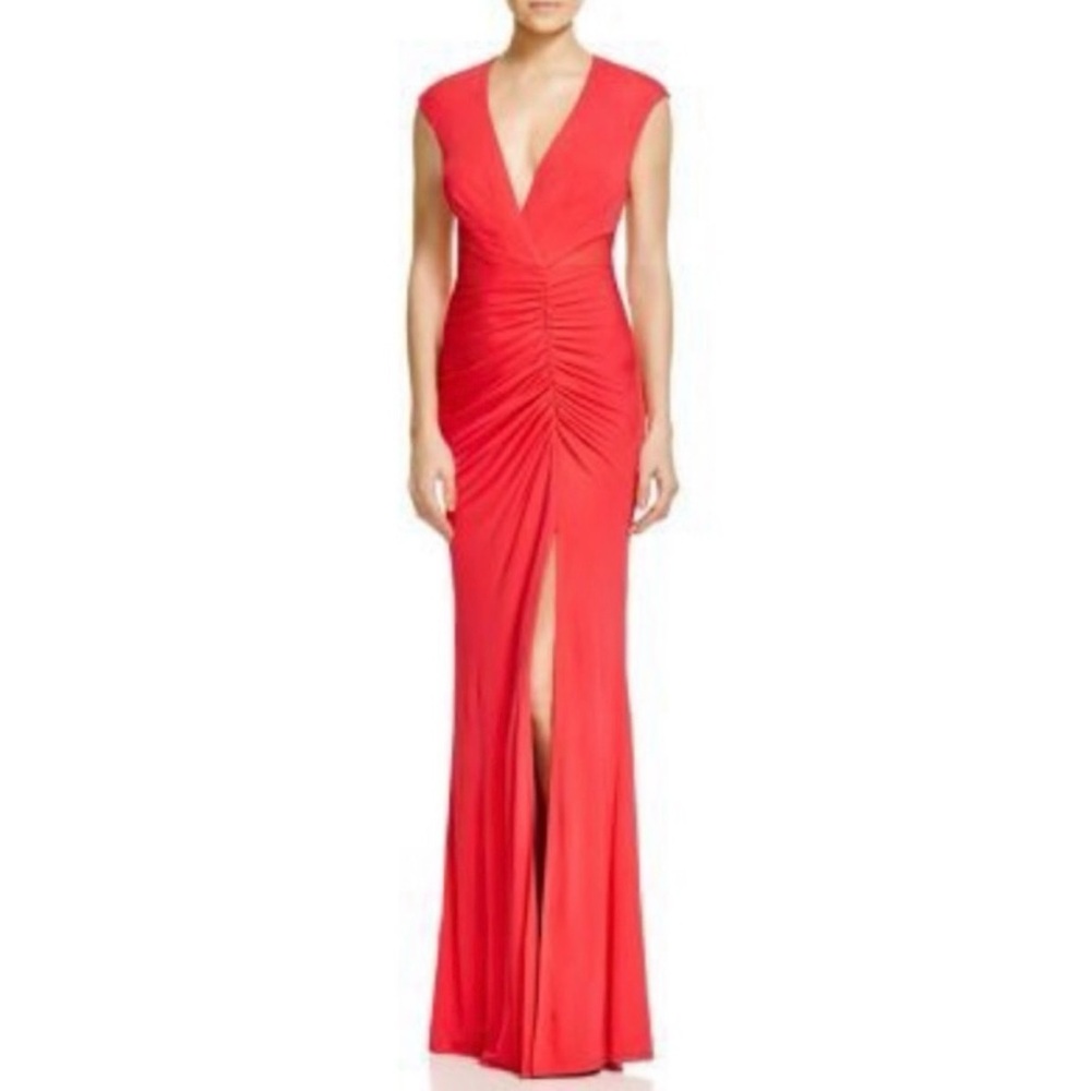 ABS by Allen Schwartz Red Jersey Gown